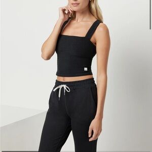 Vuori Black Elevation Square Neck Tank